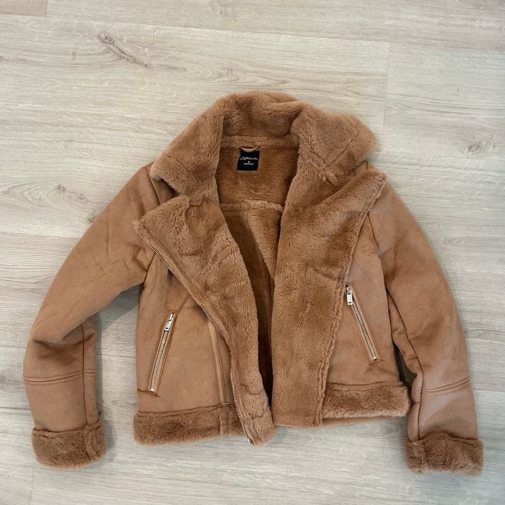 Red Dress Boutique Camel Teddy Jacket - Picture 2 of 3